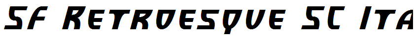 SF Retroesque SC Italic