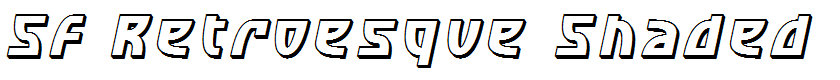 SF Retroesque Shaded Oblique
