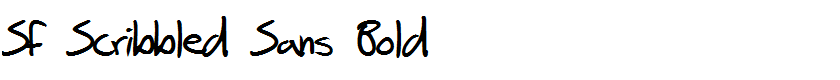 SF Scribbled Sans Bold