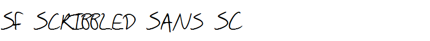 SF Scribbled Sans SC