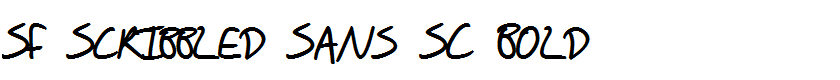 SF Scribbled Sans SC Bold