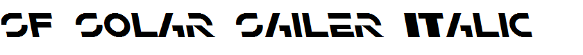 SF Solar Sailer Italic