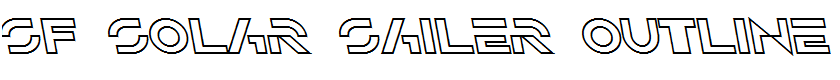 SF Solar Sailer Outline Italic