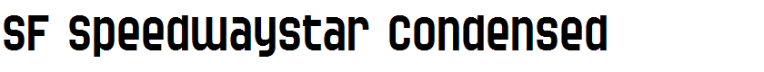 SF Speedwaystar Condensed