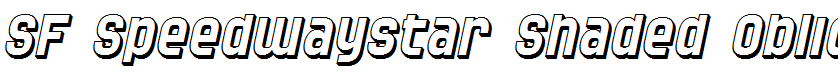 SF Speedwaystar Shaded Oblique