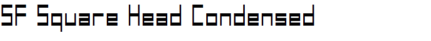SF Square Head Condensed