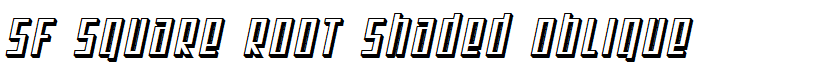 SF Square Root Shaded Oblique