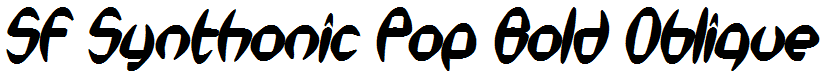 SF Synthonic Pop Bold Oblique