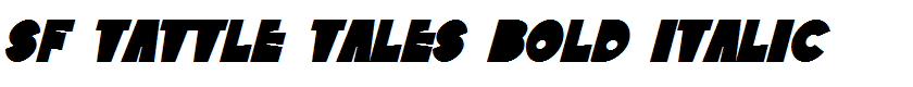 SF Tattle Tales Bold Italic
