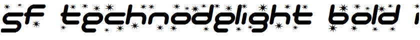 SF Technodelight Bold Italic