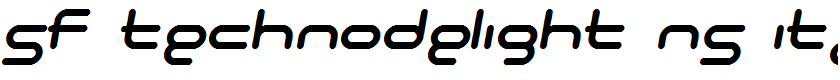 SF Technodelight NS Italic