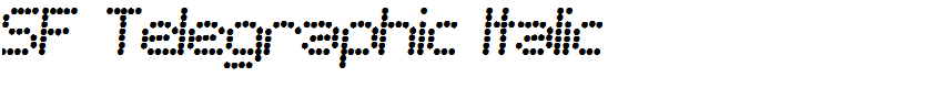 SF Telegraphic Italic