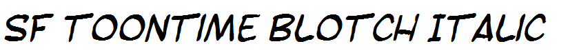 SF Toontime Blotch Italic
