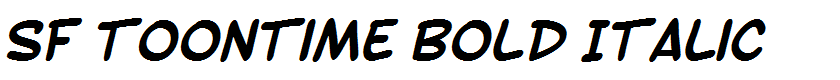 SF Toontime Bold Italic