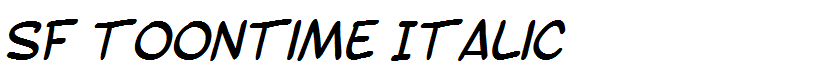 SF Toontime Italic