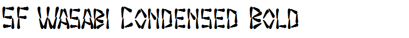 SF Wasabi Condensed Bold