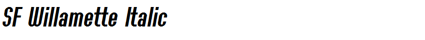 SF Willamette Italic