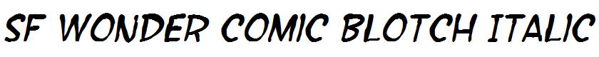 SF Wonder Comic Blotch Italic