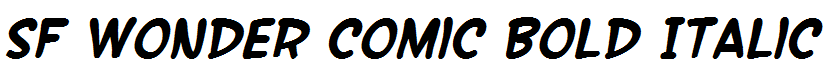 SF Wonder Comic Bold Italic