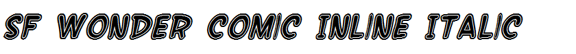 SF Wonder Comic Inline Italic