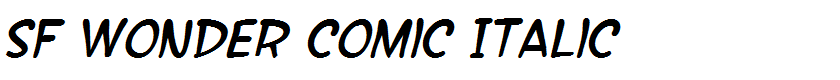 SF Wonder Comic Italic