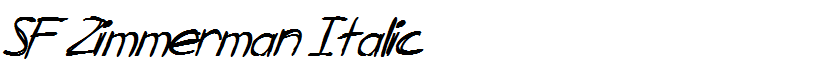 SF Zimmerman Italic