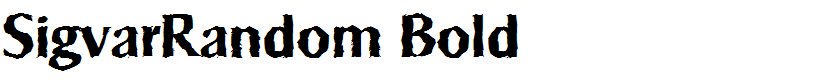 SigvarRandom Bold