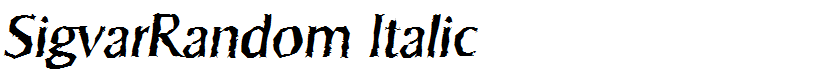 SigvarRandom Italic