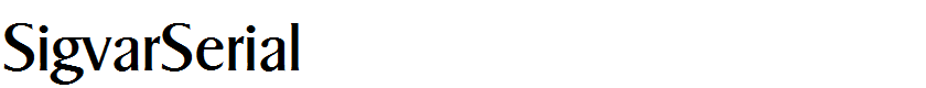 SigvarSerial