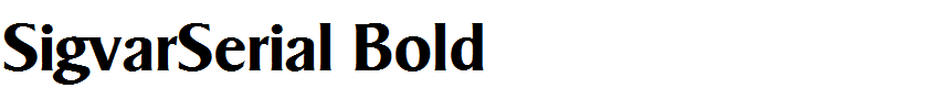 SigvarSerial Bold
