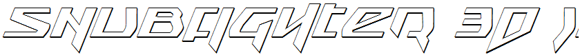 Snubfighter 3D Italic Italic