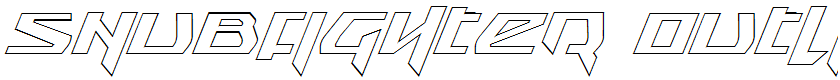 Snubfighter Outline Italic Italic