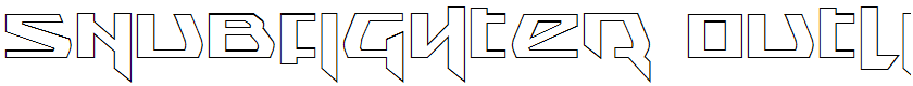 Snubfighter Outline Regular