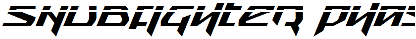 Snubfighter Phaser Italic Italic