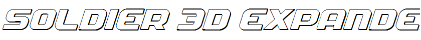 Soldier 3D Expanded Italic Expanded Italic