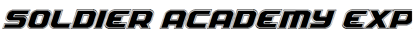 Soldier Academy Expanded Italic Expanded Italic