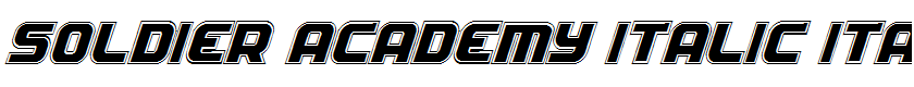 Soldier Academy Italic Italic