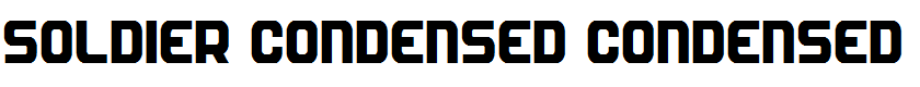 Soldier Condensed Condensed