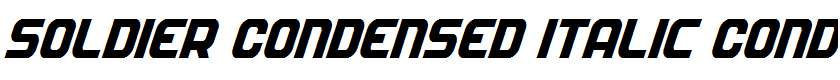 Soldier Condensed Italic Condensed Italic