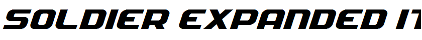 Soldier Expanded Italic Expanded Italic
