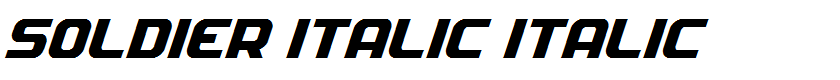 Soldier Italic Italic