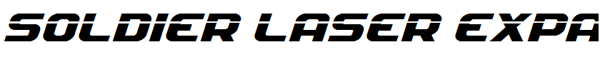 Soldier Laser Expanded Italic Expanded Italic
