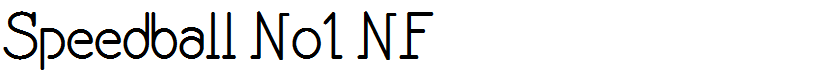 Speedball No1 NF