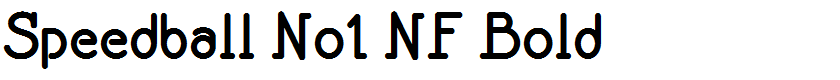 Speedball No1 NF Bold