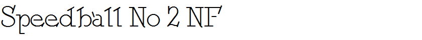 Speedball No 2 NF