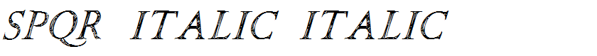 SPQR Italic Italic