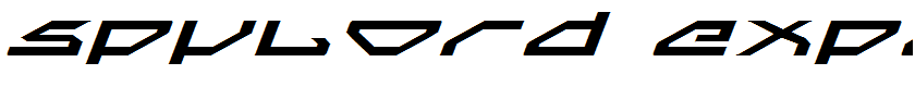 Spylord Expanded Italic Expanded Italic