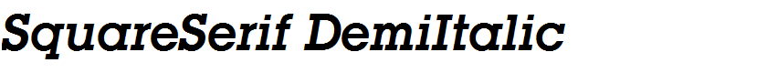 SquareSerif DemiItalic