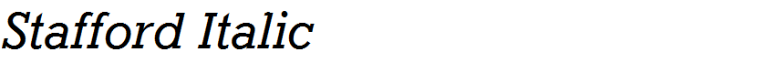 Stafford Italic