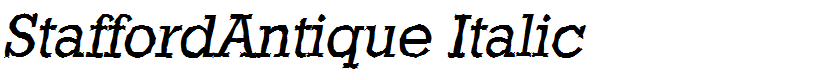 StaffordAntique Italic